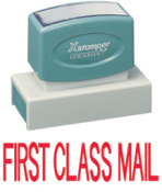 This jumbo stock has a laser engraved rubber handle which delivers perfect impressions every time. Its attributes include a fashionable handle, a long life span, and can be re-inked with ease after 50,000 impressions. This stamp is an effective product.