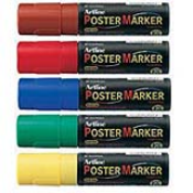 Artline 20mm Chisel Poster Markers - Sold by the Dozen